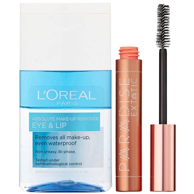 L'Oréal Paris Castor Oil-Enriched Paradise Volumising Mascara and Makeup Remover Duo Exclusive (Worth £17.98) on Productcaster.