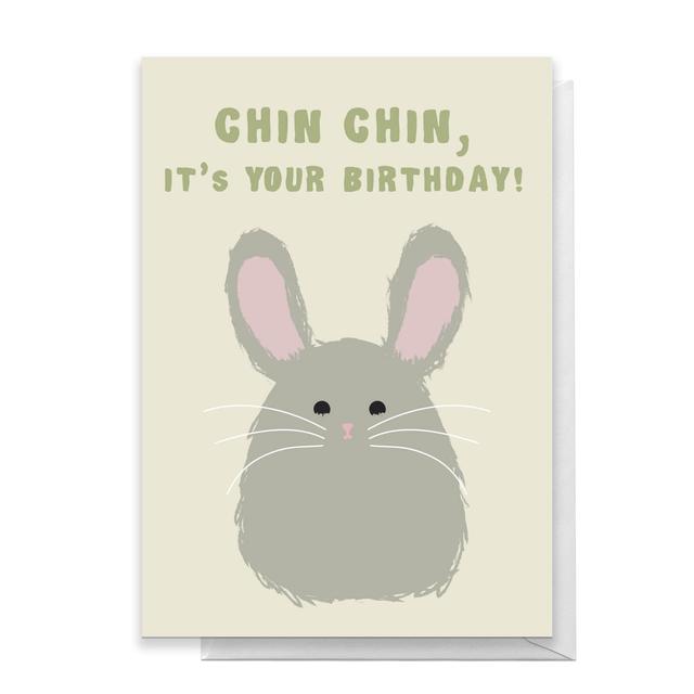 Chin Chin, It's Your Birthday! Greetings Card - Standard Card on Productcaster.