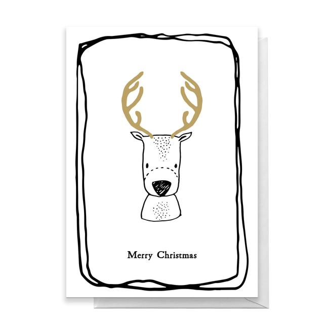 Merry Christmas Deer Greetings Card - Standard Card on Productcaster.