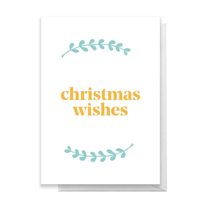 Christmas Wishes Greetings Card - Large Card on Productcaster.