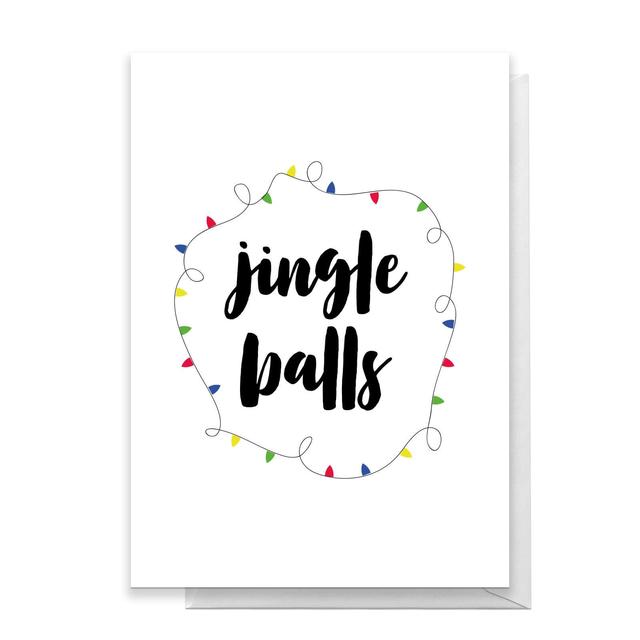 Jingle Balls Greetings Card - Large Card on Productcaster.