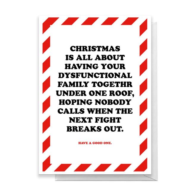 Christmas Is All About Greetings Card - Large Card on Productcaster.