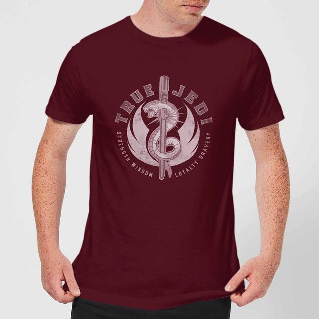 Star Wars: The Rise Of Skywalker True Jedi Men's T-Shirt - Burgundy - XXL on Productcaster.