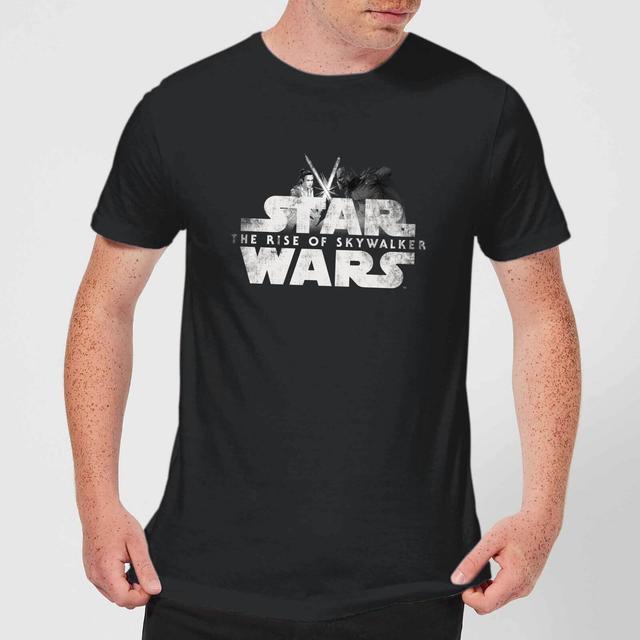 Star Wars: The Rise Of Skywalker Rey + Kylo Battle Men's T-Shirt - Black - S on Productcaster.