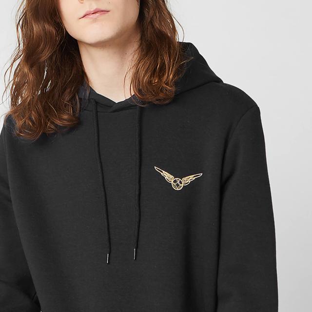 Harry Potter Golden Snitch Unisex Embroidered Hoodie - Black - XL on Productcaster.