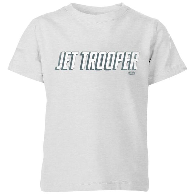 Star Wars The Rise Of Skywalker Jet Trooper Kids' T-Shirt - Grey - 9-10 años - Gris on Productcaster.