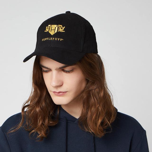 Harry Potter Hufflepuff Embroidered Cap - Black on Productcaster.