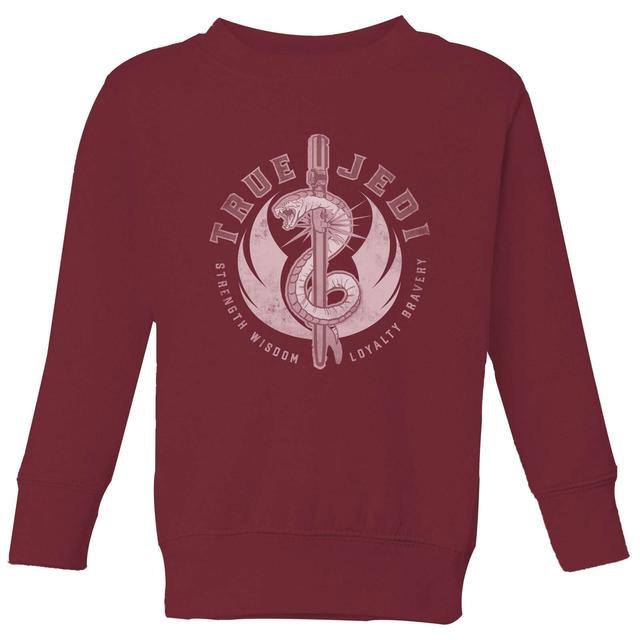 Star Wars The Rise Of Skywalker True Jedi Kids' Sweatshirt - Burgundy - 5-6 Years on Productcaster.