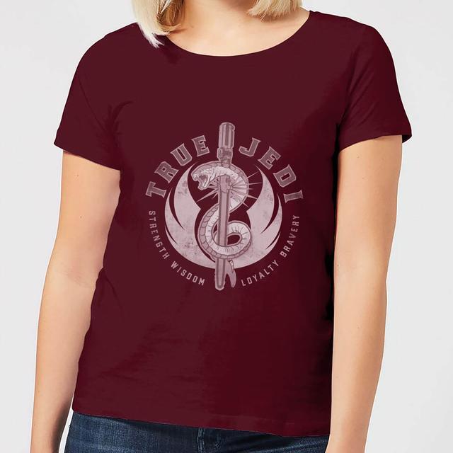 Star Wars The Rise Of Skywalker True Jedi Women's T-Shirt - Burgundy - S on Productcaster.