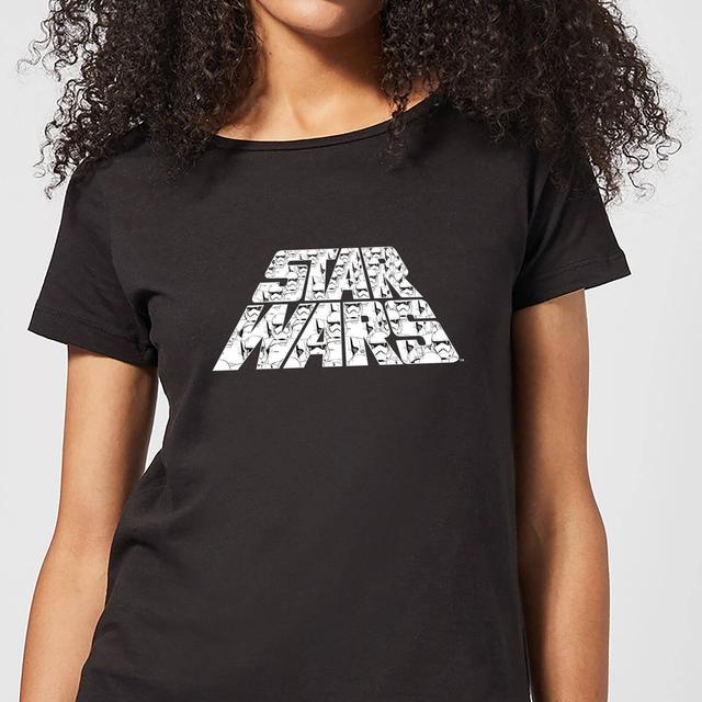 Camiseta para mujer The Rise Of Skywalker Trooper Filled Logo de Star Wars - Negro - L on Productcaster.