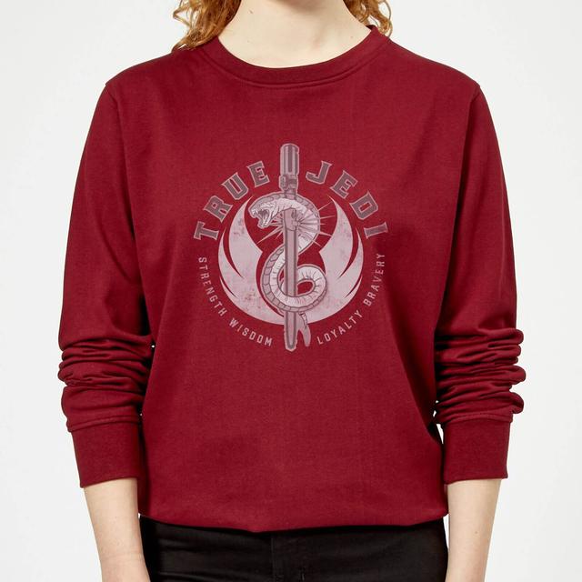 Star Wars The Rise Of Skywalker True Jedi Women's Sweatshirt - Burgundy - L on Productcaster.