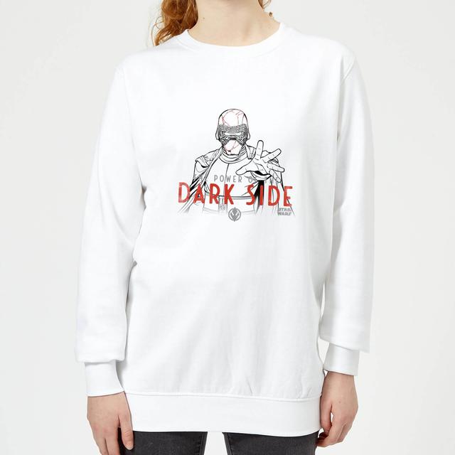 Star Wars The Rise Of Skywalker Kylo Darkside Powers Women's Jumper - White - XL - White on Productcaster.