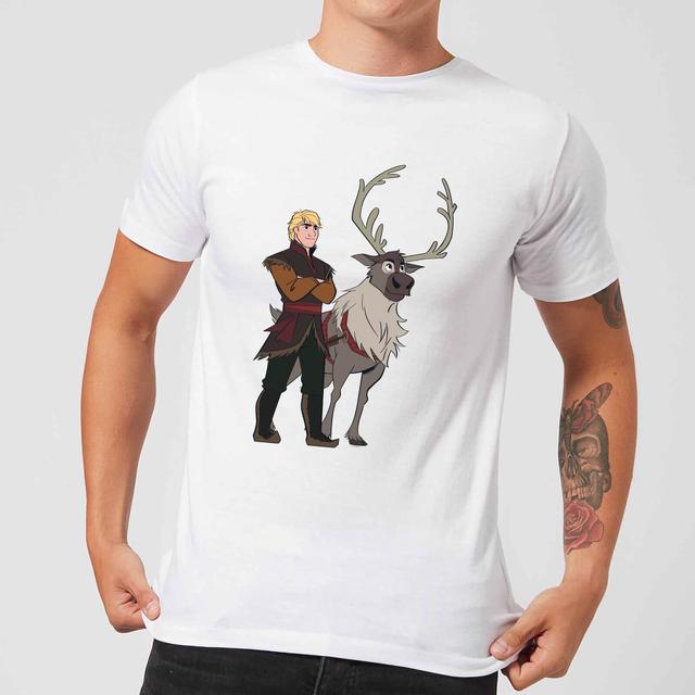 Frozen 2 Sven And Kristoff Men's T-Shirt - White - XL on Productcaster.