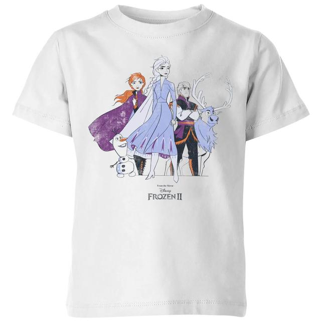 Frozen 2 Group Shot Kids' T-Shirt - White - 5-6 Jahre on Productcaster.