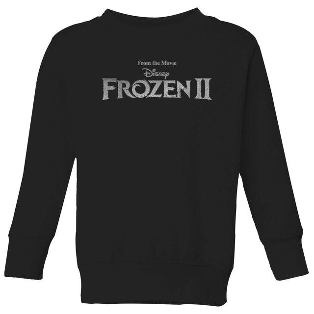 Frozen 2 Title Silver Kids' Sweatshirt - Black - 5-6 años on Productcaster.