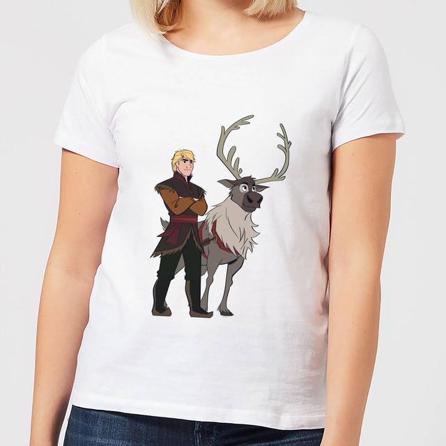 Frozen 2 Sven And Kristoff Women's T-Shirt - White - L - Bianco on Productcaster.