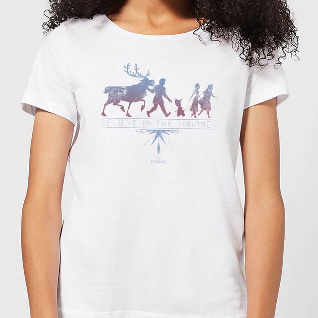 Frozen 2 Believe In The Journey Women's T-Shirt - White - XL on Productcaster.