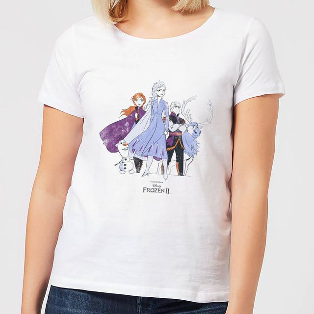 Camiseta para mujer Frozen 2 Group Shot - Blanco - S on Productcaster.