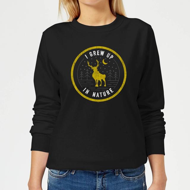 Sudadera I Grew Up In Nature para mujer de Frozen 2 - Negro - M - Negro on Productcaster.