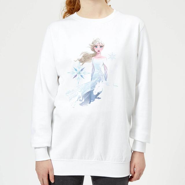 Frozen 2 Nokk Silhouet dames trui - Wit - L on Productcaster.