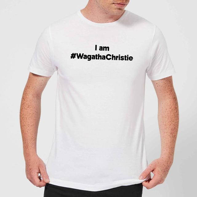 I Am #WagathaChristie Men's T-Shirt - White - XL - Weiß on Productcaster.