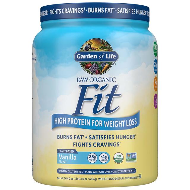 RAW Fit Eiwit - Vanille - 465g - Garden of Life on Productcaster.