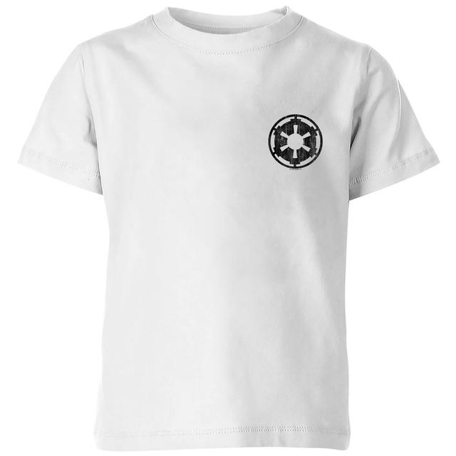 Camiseta The Mandalorian Galactic Empire Insignia Breast Print - Niño - Blanco - 5-6 años - Blanco on Productcaster.