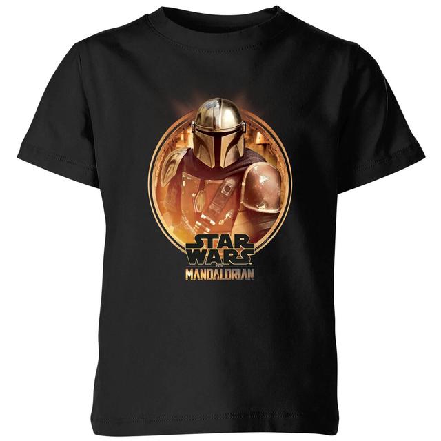 The Mandalorian Framed Kids' T-Shirt - Black - 5-6 Years on Productcaster.