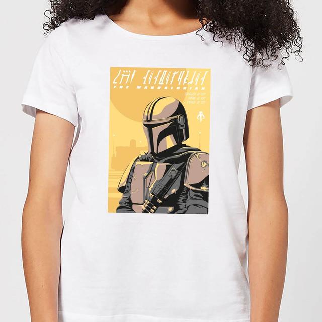 The Mandalorian Art Poster Women's T-Shirt - White - S on Productcaster.