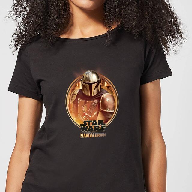 The Mandalorian Framed dames t-shirt - Zwart - S on Productcaster.