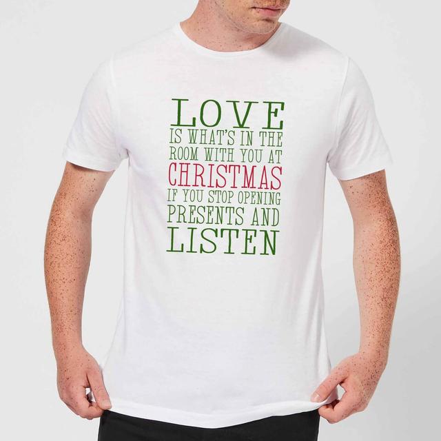 Love Christmas Men's T-Shirt - White - S - Weiß on Productcaster.