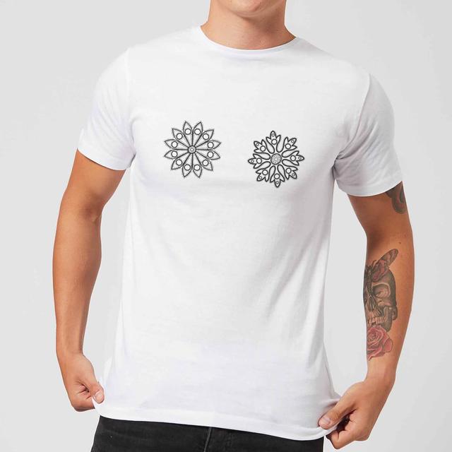 Flakes Men's T-Shirt - White - XXL - Weiß on Productcaster.