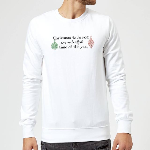 Wonderful Christmas year Sweatshirt - White - M - Weiß on Productcaster.