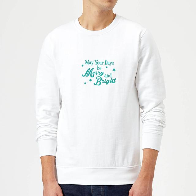 Merry Days Sweatshirt - White - XXL - Weiß on Productcaster.