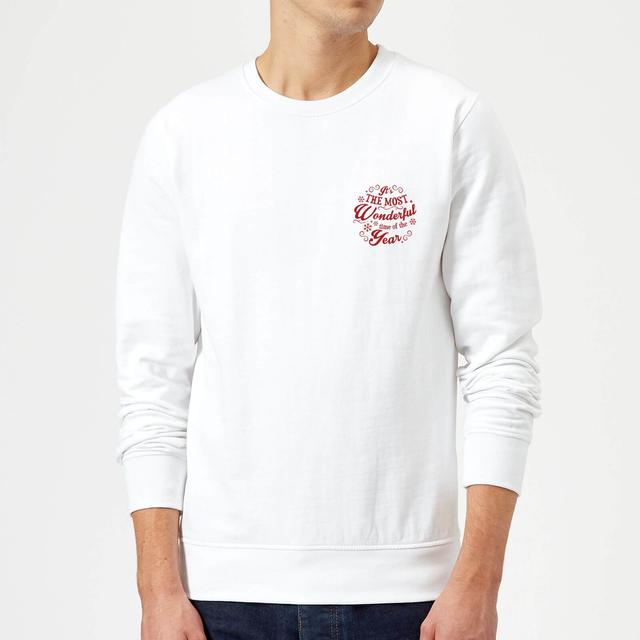 Wonderful time pocket Sweatshirt - White - M - Weiß on Productcaster.