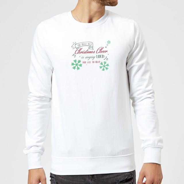 Sing loud Sweatshirt - White - M - White on Productcaster.