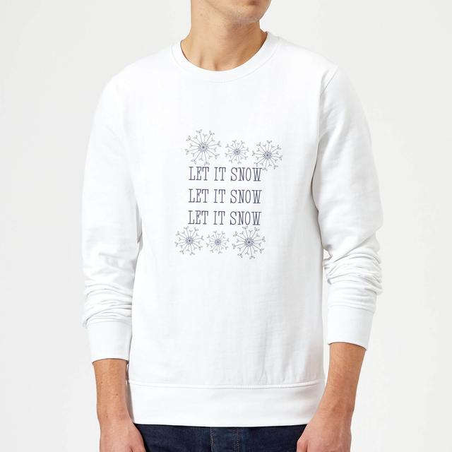 Let it Snow Sweatshirt - White - XXL - Weiß on Productcaster.