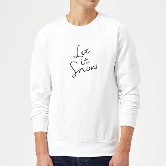 Let It Snow Sweatshirt - White - L - Weiß on Productcaster.