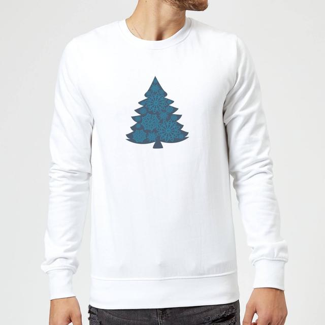 Snowflake tree Sweatshirt - White - L - Weiß on Productcaster.