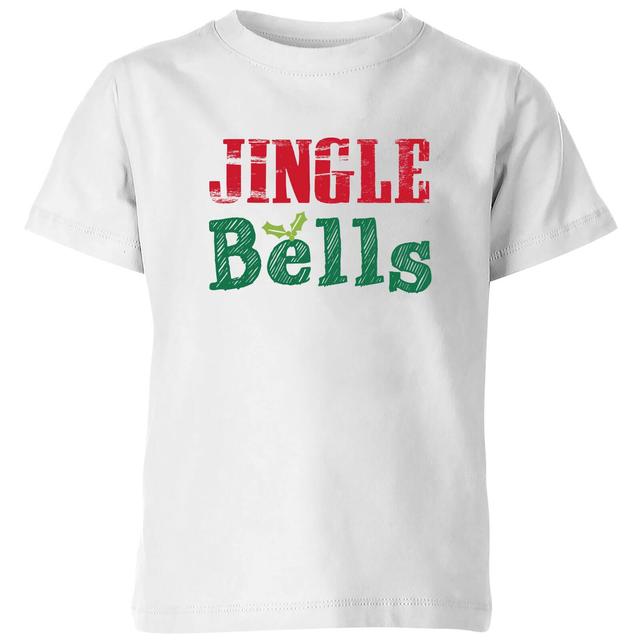 Jingle Bells Kids' T-Shirt - White - 11-12 Jahre - Weiß on Productcaster.