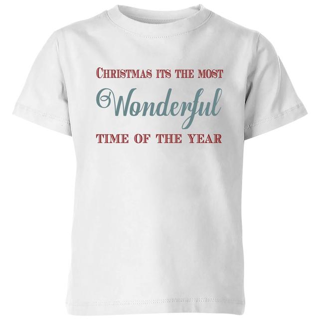 Wonderful Kids' T-Shirt - White - 9-10 Years - White on Productcaster.