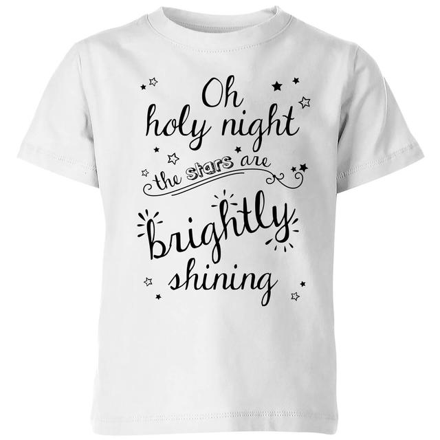 Holy Night Kids' T-Shirt - White - 9-10 Jahre - Weiß on Productcaster.