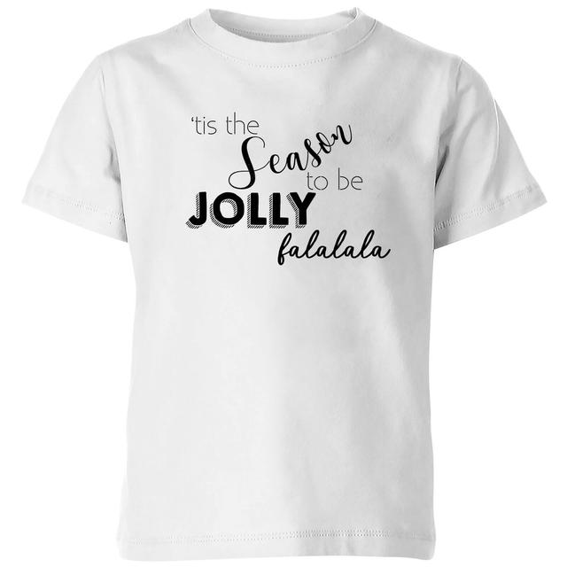 Jolly season Kids' T-Shirt - White - 3-4 Jahre - Weiß on Productcaster.