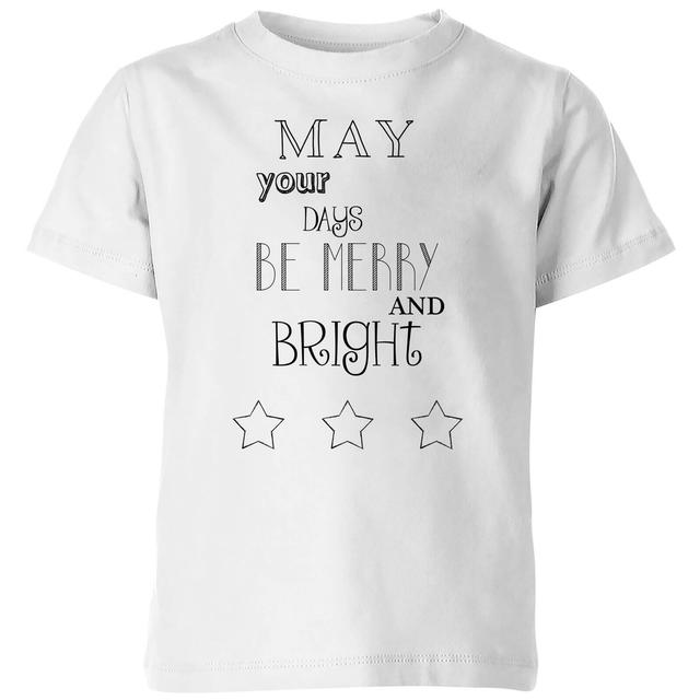 Merry Days Kids' T-Shirt - White - 5-6 Jahre - Weiß on Productcaster.