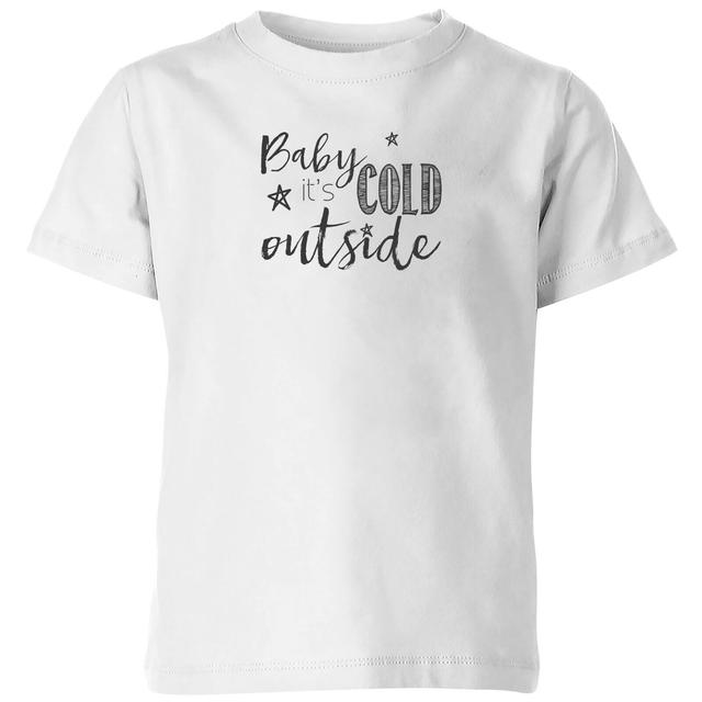 Baby it's cold outside Kids' T-Shirt - White - 3-4 Jahre - Weiß on Productcaster.