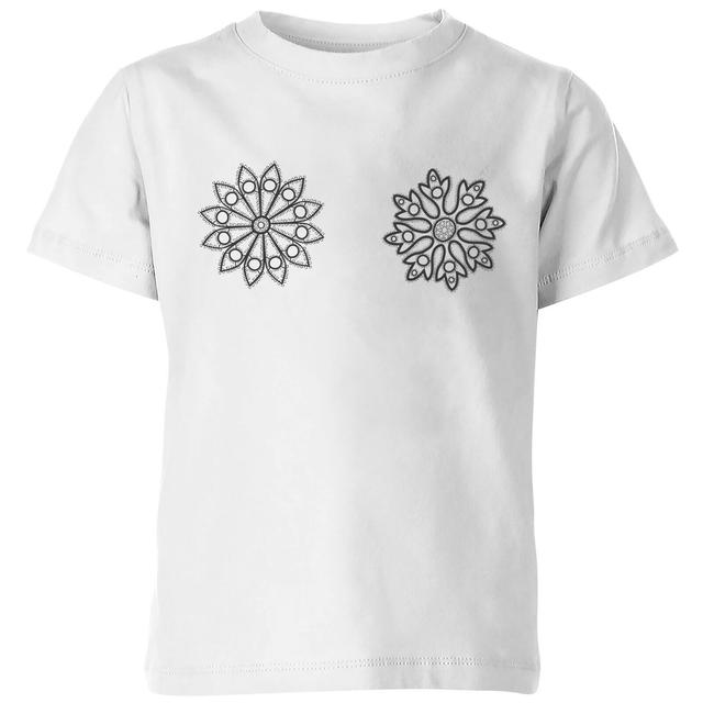 Flakes Kids' T-Shirt - White - 9-10 Jahre - Weiß on Productcaster.