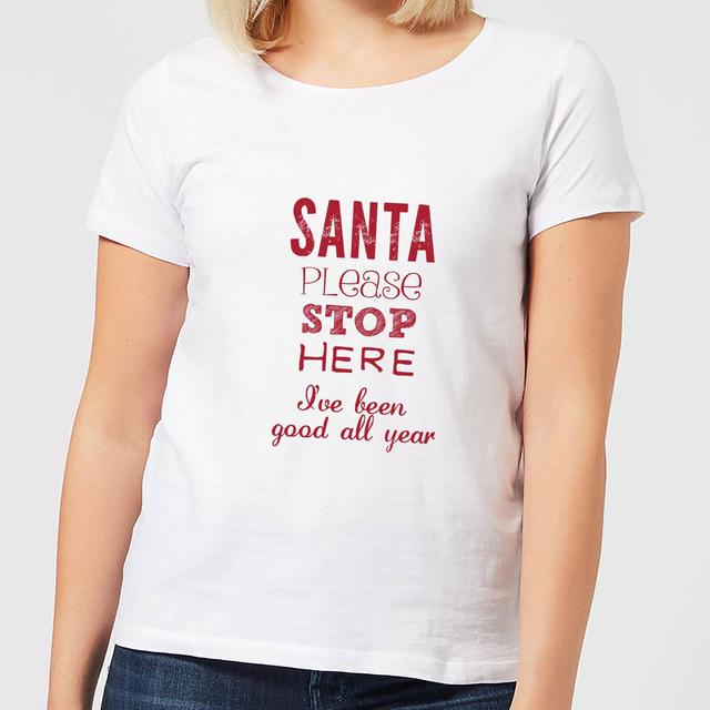 Please santa Women's T-Shirt - White - L - White on Productcaster.