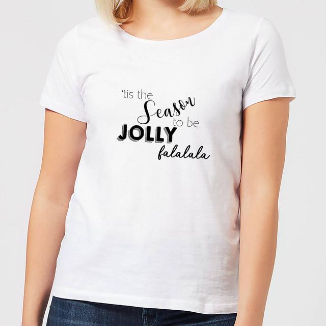 Jolly season Women's T-Shirt - White - XXL - Weiß on Productcaster.