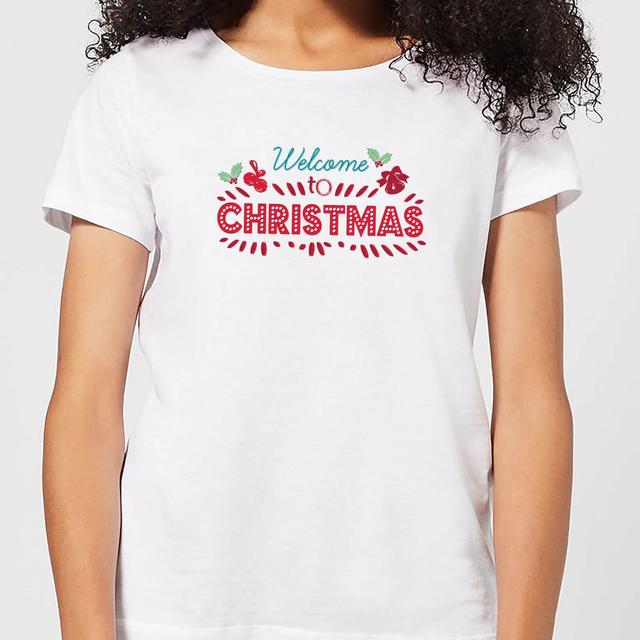 Welcome to Christmas Women's T-Shirt - White - M - White on Productcaster.