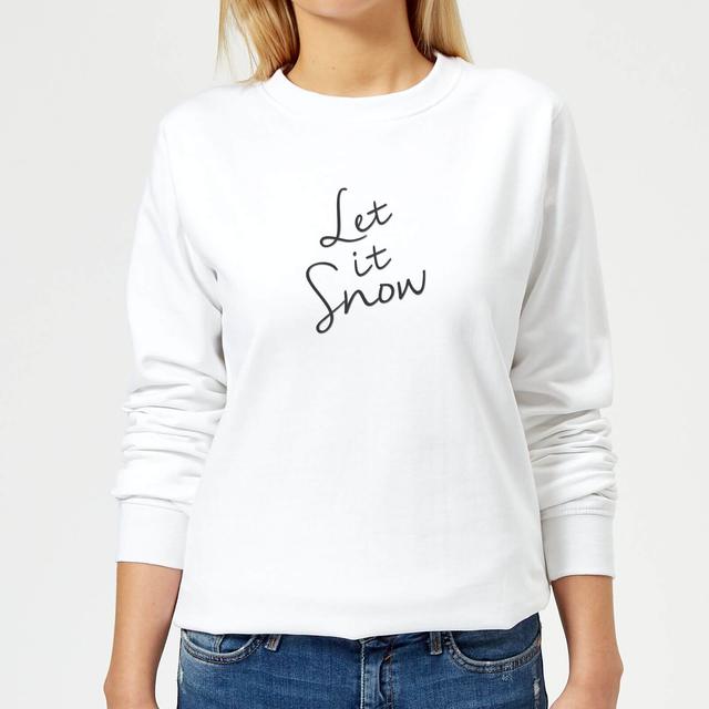 Let It Snow Women's Sweatshirt - White - M - White on Productcaster.